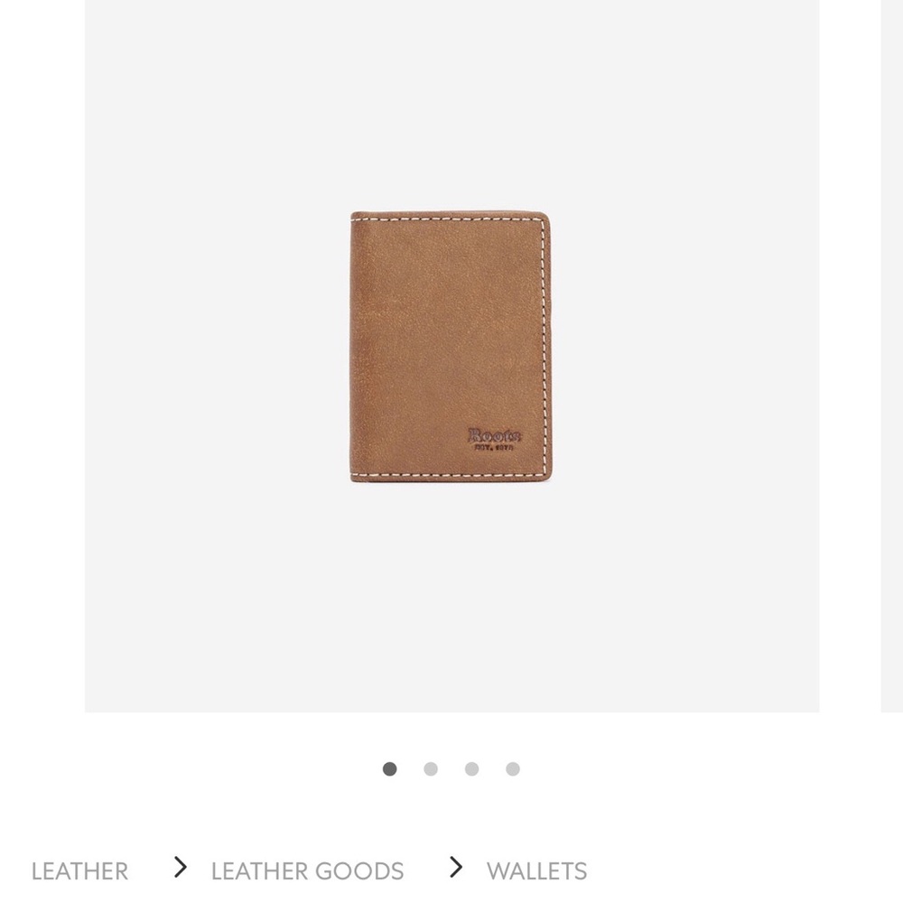 Roots Brown Leather Wallet